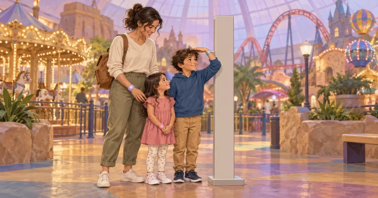 Adventuredome con niños: pulsera Junior o Regular según la altura